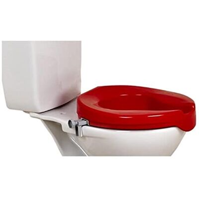 NRS Red Raised Toilet Seat 5 cm (2 inch) High NRS Red Raised Toilet Seat 5 cm (2 inch) High