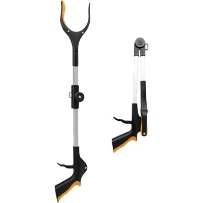 Aidapt Reacher Grabber Tool. 32" Length, Foldable, Magnetic Tip, Large Claw, 90° Rotating Head, Trigger Handgrip, Litter Picker, Premium Quality, Reach Assist Aid for Elderly Disabled, Pick Up Stick Aidapt Reacher Grabber Tool. 32" Length, Foldable, Magnetic Tip, Large Claw, 90° Rotating Head, Trigger Handgrip, Litter Picker, Premium Quality, Reach Assist Aid for Elderly Disabled, Pick Up Stick