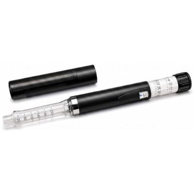 KP Pharma Reusable 60 Unit Insulin Pen Injector with Aluminium Build Compatible with All Major Pen Needles Click-Feedback Dosing System for Clinical Accuracy and Easy Dosing Drop-Tested for Real-Life Use KP Pharma Reusable 60 Unit Insulin Pen Injector with Aluminium Build Compatible with All Major Pen Needles Click-Feedback Dosing System for Clinical Accuracy and Easy Dosing Drop-Tested for Real-Life Use