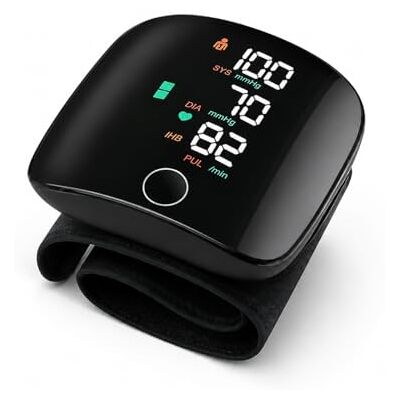 JD Brands Wrist Blood Pressure Monitor Rechargeable Digital BP Machine with LED Display USB-C Automatic Blood Pressure & Pulse Monitor for Home Use JD Brands Wrist Blood Pressure Monitor Rechargeable Digital BP Machine with LED Display USB-C Automatic Blood Pressure & Pulse Monitor for Home Use