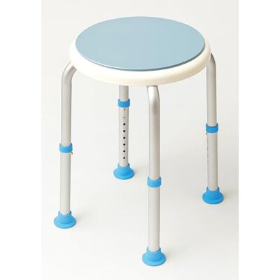 Aidapt 360° Rotating Shower Stool Chair with Adjustable Height – Non-Slip Lightweight Bathroom Seat for Elderly, Disabled & Limited Mobility Users Aidapt 360° Rotating Shower Stool Chair with Adjustable Height – Non-Slip Lightweight Bathroom Seat for Elderly, Disabled & Limited Mobility Users