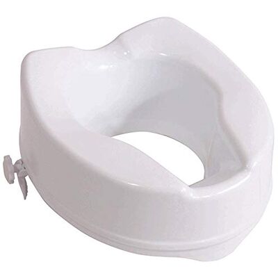 Aidapt 150mm (6") Elevation Raised Comfortable Toilet Seat Easy Fit White Aidapt 150mm (6") Elevation Raised Comfortable Toilet Seat Easy Fit White
