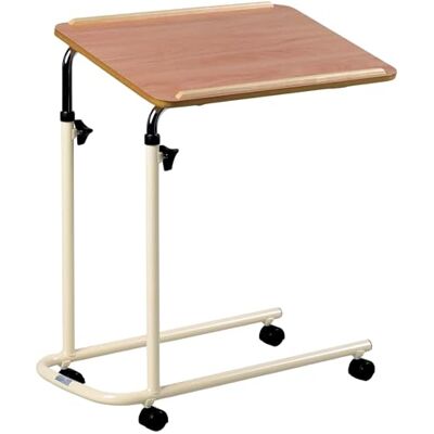 Days Overbed Table with Wheels – Height Adjustable and Lightweight – Laminated 61 x 40 cm Fixed Version Surface for Bed or Chair Use – Ideal for Meals, Laptop Work, and Elderly Care Days Overbed Table with Wheels – Height Adjustable and Lightweight – Laminated 61 x 40 cm Fixed Version Surface for Bed or Chair Use – Ideal for Meals, Laptop Work, and Elderly Care