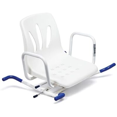Aidapt Winchester Swivel Bather Seat.90° Rotation,Drainage,Armrests,Stainless Steel Frame,Moulded Seat,Elderly,Side Access,Mobility,Prevent Slips,Falls,Disability Aidapt Winchester Swivel Bather Seat.90° Rotation,Drainage,Armrests,Stainless Steel Frame,Moulded Seat,Elderly,Side Access,Mobility,Prevent Slips,Falls,Disability