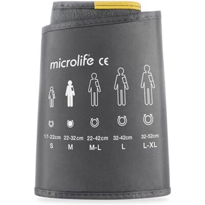 Microlife Official Medium Blood Pressure Monitor Cuff (22-32cm) Wide-Range Soft & Comfortable Arm Cuff for Select Monitors (B1 Classic, B2 Basic, B3 AFIB & More) Microlife Official Medium Blood Pressure Monitor Cuff (22-32cm) Wide-Range Soft & Comfortable Arm Cuff for Select Monitors (B1 Classic, B2 Basic, B3 AFIB & More)