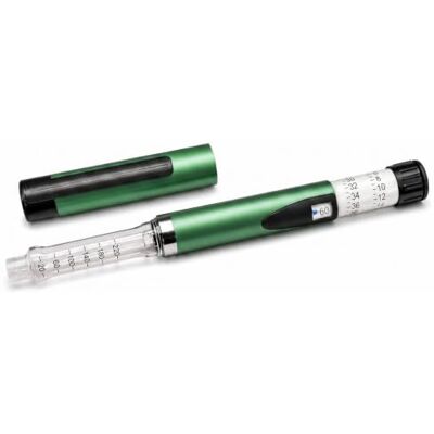 KP Pharma Reusable 60 Unit Insulin Pen Injector with Aluminium Build Compatible with All Major Pen Needles Click-Feedback Dosing System for Clinical Accuracy and Easy Dosing Drop-Tested for Real-Life Use KP Pharma Reusable 60 Unit Insulin Pen Injector with Aluminium Build Compatible with All Major Pen Needles Click-Feedback Dosing System for Clinical Accuracy and Easy Dosing Drop-Tested for Real-Life Use