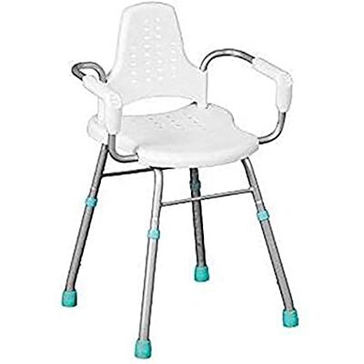 Homecraft Prima Height Adjustable Aluminum Shower Stool Homecraft Prima Height Adjustable Aluminum Shower Stool