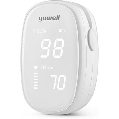 yuwell Pulse Oximeter Blood Oxygen Monitor Finger Adults and Kids Medical Grade, Ultra Light, Large LED Display, Light Blocking Design, Power Saving, Comfortable Touch yuwell Pulse Oximeter Blood Oxygen Monitor Finger Adults and Kids Medical Grade, Ultra Light, Large LED Display, Light Blocking Design, Power Saving, Comfortable Touch