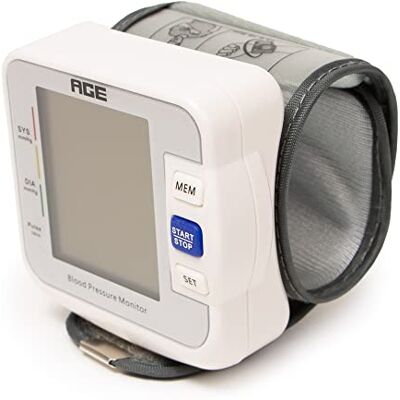 Primacare Medical Supplies DS-8006 Wrist Blood Pressure Digital Heartbeat Monitor, BP Cuff Portable Plastic Case, Battery Operated, 2 Sets of 90 Memory Primacare Medical Supplies DS-8006 Wrist Blood Pressure Digital Heartbeat Monitor, BP Cuff Portable Plastic Case, Battery Operated, 2 Sets of 90 Memory