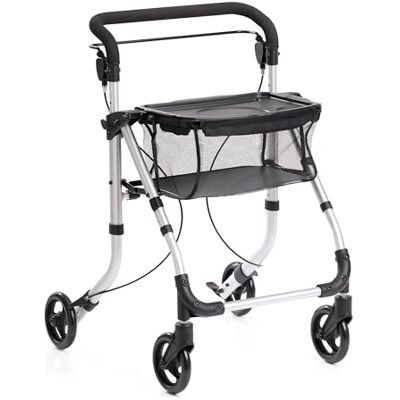 NRS Indoor Rollator Silver, a Lightweight and Stylish Mobility Solution Designed for Smooth, Effortless Movement Indoors NRS Indoor Rollator Silver, a Lightweight and Stylish Mobility Solution Designed for Smooth, Effortless Movement Indoors