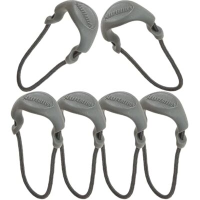 Maxpedition Small Zipper Pulls Pack Of 6 Luggage Tag, 2 cm, Grey Maxpedition Small Zipper Pulls Pack Of 6 Luggage Tag, 2 cm, Grey