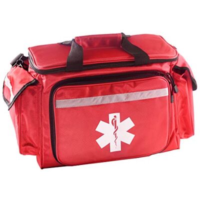 Primacare KB-1088 EMT First Responder Trauma Bag Empty Deluxe EMS Shoulder Bag Professional First Aid Kit Bag with 4 Large Compartments for Emergency Medical Supplies Primacare KB-1088 EMT First Responder Trauma Bag Empty Deluxe EMS Shoulder Bag Professional First Aid Kit Bag with 4 Large Compartments for Emergency Medical Supplies