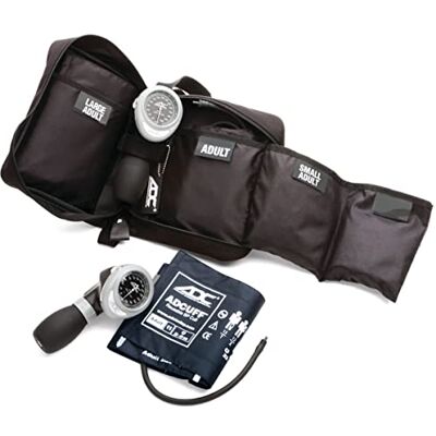 ADC Diagnostix Multikuf 731 3-Cuff EMT Kit, Professional Palm Aneroid Sphygmomanometer, Adult, and Large Adult Blood Pressure Cuffs (19-50 cm) ADC Diagnostix Multikuf 731 3-Cuff EMT Kit, Professional Palm Aneroid Sphygmomanometer, Adult, and Large Adult Blood Pressure Cuffs (19-50 cm)