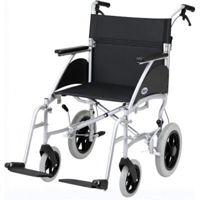 Days Swift Attendant Propelled Wheelchair, Lightweight Foldable Mobility Aid for Physically Impaired, Handicapped and Elderly users, Cool Silver, 46cm, Cool Silver Days Swift Attendant Propelled Wheelchair, Lightweight Foldable Mobility Aid for Physically Impaired, Handicapped and Elderly users, Cool Silver, 46cm, Cool Silver