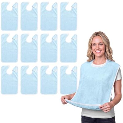 Avalon Towels Adult Bibs For Women & Adult Bibs for Men Terry Cloth Adult Bibs for Eating, Bibs for Adults Senior Citizens Avalon Towels Adult Bibs For Women & Adult Bibs for Men Terry Cloth Adult Bibs for Eating, Bibs for Adults Senior Citizens
