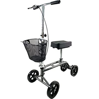 Aidapt Steerable Knee Walker,Height Adjustable with Brakes,Detachable Basket,Broken Leg,Foot,Ankle,Compact Size.Kneeling Quad Roller Cart for Elderly,Adult.Mobility Scooter.Alternative to Crutches. Aidapt Steerable Knee Walker,Height Adjustable with Brakes,Detachable Basket,Broken Leg,Foot,Ankle,Compact Size.Kneeling Quad Roller Cart for Elderly,Adult.Mobility Scooter.Alternative to Crutches.