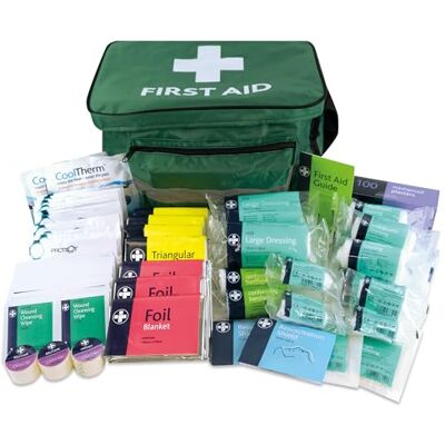 Reliance Medical LEWIS-PLAST 224 Pieces All Purpose Large First Aid Kit Haversack Compact Design for Convenient Storage, Ideal for Home, Office and Sports Home Medical Kit Complete First Aid Kit Reliance Medical LEWIS-PLAST 224 Pieces All Purpose Large First Aid Kit Haversack Compact Design for Convenient Storage, Ideal for Home, Office and Sports Home Medical Kit Complete First Aid Kit
