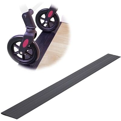 PEPE Mobility Threshold Ramp (39") 100 cm Wide Non-Slip Surface, Cut-to-Size, Indoor Use, Wheelchair Ramps for Doorways, 1.2 cm in Height PEPE Mobility Threshold Ramp (39") 100 cm Wide Non-Slip Surface, Cut-to-Size, Indoor Use, Wheelchair Ramps for Doorways, 1.2 cm in Height