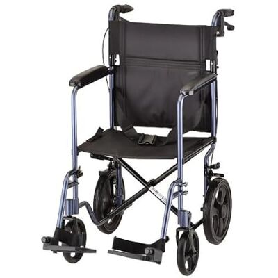 Drive Medical TraveLite Lightweight Travel Wheelchair Folds to 1/3 Size with Carry Bag Folding Compact Aluminium Transit Wheelchair Transport Chair for Travel Drive Medical TraveLite Lightweight Travel Wheelchair Folds to 1/3 Size with Carry Bag Folding Compact Aluminium Transit Wheelchair Transport Chair for Travel