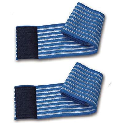Fiab 2 x Blue Universal Elastic Bands for Electro-Stimulation Iontophoresis Electrodes Fiab 2 x Blue Universal Elastic Bands for Electro-Stimulation Iontophoresis Electrodes