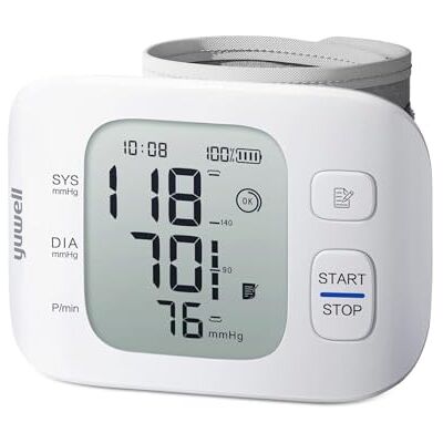 yuwell Rechargeable Wrist Blood Pressure Monitors for Home Use, Large Blood Pressure Cuff Wrist, Blood Pressure Machine with Irregular Heartbeat, Including Travel Case & USB Cable(YE8800CR) yuwell Rechargeable Wrist Blood Pressure Monitors for Home Use, Large Blood Pressure Cuff Wrist, Blood Pressure Machine with Irregular Heartbeat, Including Travel Case & USB Cable(YE8800CR)