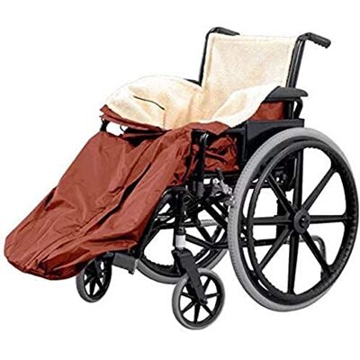 NRS Fleece Lined Waterproof Wheelchair Cosy, Standard, Burgundy, 951 g NRS Fleece Lined Waterproof Wheelchair Cosy, Standard, Burgundy, 951 g