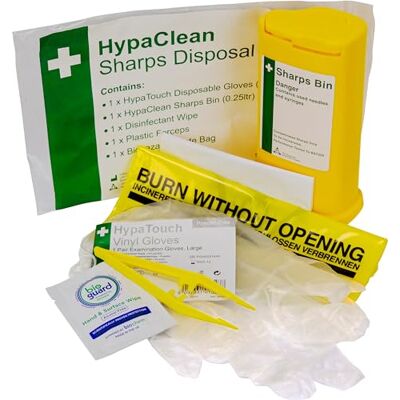Safety First Aid Group Sharps Disposal Pack (1 Application) Safety First Aid Group Sharps Disposal Pack (1 Application)