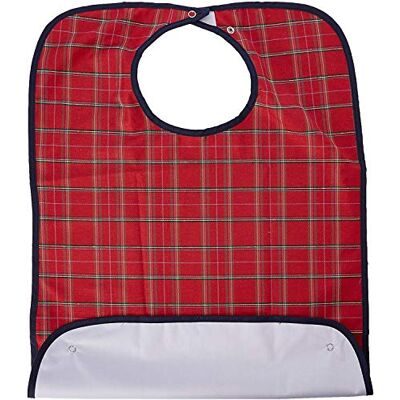 Homecraft Everyday Bib, Waterproof Adult Bib, Clothing Protector from Spills and Stains, Mealtime Bib Protector, Dinning Aid Apron, Washable, Small, Red, (Eligible for VAT relief in the UK) Homecraft Everyday Bib, Waterproof Adult Bib, Clothing Protector from Spills and Stains, Mealtime Bib Protector, Dinning Aid Apron, Washable, Small, Red, (Eligible for VAT relief in the UK)