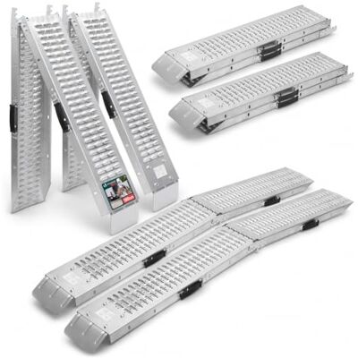 VOUNOT Folding Loading Ramps 180cm, Heavy Duty Pair 400kg Capacity, Non-Slip Surface, Portable Foldable Design for Motorcycle, Mobility Scooters, Lawn Mower, Quad, and ATV VOUNOT Folding Loading Ramps 180cm, Heavy Duty Pair 400kg Capacity, Non-Slip Surface, Portable Foldable Design for Motorcycle, Mobility Scooters, Lawn Mower, Quad, and ATV