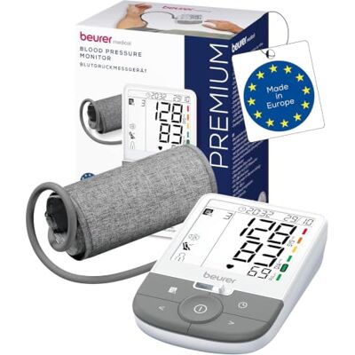 Beurer BM 53 Upper Arm Blood Pressure Monitor, with AFib Detection For Stroke Prevention, Suitable during Pregnancy, Risk Indicator, Data Transfer to Apple Health Beurer BM 53 Upper Arm Blood Pressure Monitor, with AFib Detection For Stroke Prevention, Suitable during Pregnancy, Risk Indicator, Data Transfer to Apple Health