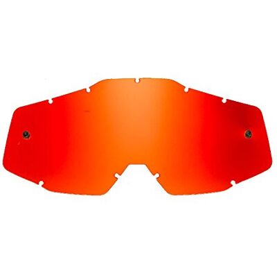 SeeCle Red Mirrored Replacement Lens Compatible for 100% Racecraft/Strata/Accuri/Mercury Goggles, Anti-Fog, Impact Resistant, Red SeeCle Red Mirrored Replacement Lens Compatible for 100% Racecraft/Strata/Accuri/Mercury Goggles, Anti-Fog, Impact Resistant, Red
