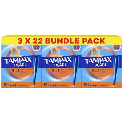 Tampax Pearl Super Plus 3x22 Tampax Pearl Super Plus 3x22