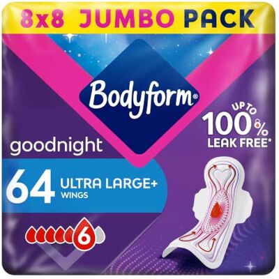 Bodyform - Ultra Goodnight - Wings - Night - Sanitary napkin Bodyform - Ultra Goodnight - Wings - Night - Sanitary napkin
