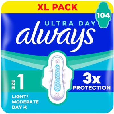 Always Ultra Pads Normal Size 1 XL Pack 104CT Always Ultra Pads Normal Size 1 XL Pack 104CT