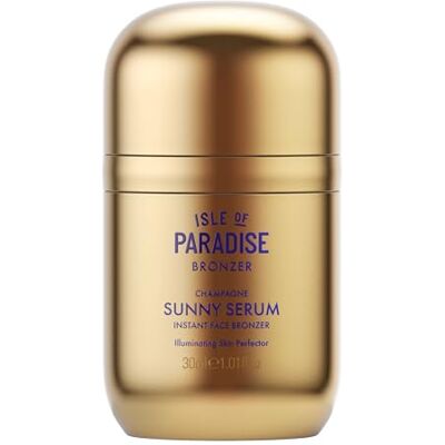 Isle of Paradise Sunny Serum Champagne, Bronzing Serum with Squalane, Niacinamide and Jojoba Oil, 4-in-1 Instant Self Tan Primer, Base, Highlighter, and Body Bronzer,1.01 fl. oz Isle of Paradise Sunny Serum Champagne, Bronzing Serum with Squalane, Niacinamide and Jojoba Oil, 4-in-1 Instant Self Tan Primer, Base, Highlighter, and Body Bronzer,1.01 fl. oz