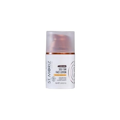 ST. MORIZ St Moriz Advanced Ultra Dark Colour Correcting Self Tan Face Lotion With Hyaluronic Acid & Vitamin B5 Honey Colour Correcting Undertones Add Warmth to Deep Skin Wear Alone & Under Makeup 50ml ST. MORIZ St Moriz Advanced Ultra Dark Colour Correcting Self Tan Face Lotion With Hyaluronic Acid & Vitamin B5 Honey Colour Correcting Undertones Add Warmth to Deep Skin Wear Alone & Under Makeup 50ml