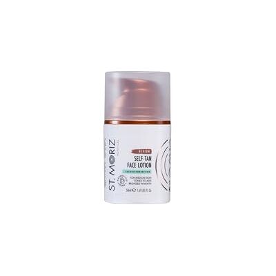 ST. MORIZ St Moriz Advanced Medium Colour Correcting Self Tan Face Lotion With Hyaluronic Acid & Vitamin B5 Olive Colour Correcting Undertones Neutralise Red Tones Wear Alone & Under Makeup Vegan 50ml ST. MORIZ St Moriz Advanced Medium Colour Correcting Self Tan Face Lotion With Hyaluronic Acid & Vitamin B5 Olive Colour Correcting Undertones Neutralise Red Tones Wear Alone & Under Makeup Vegan 50ml