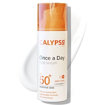 Calypso Face and Neck Serum - SPF50+ UV Protection - Sensitive Skin Calypso Face and Neck Serum - SPF50+ UV Protection - Sensitive Skin