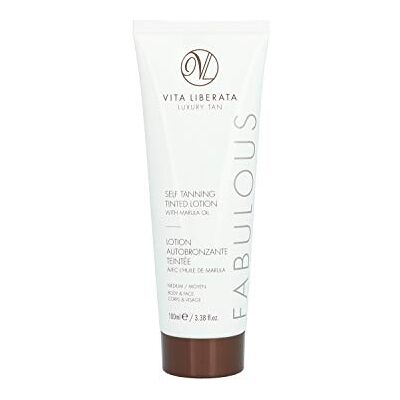 VITA LIBERATA Organic Self Tanning Lotion Fabulous Self Tan Lotion Natural, Organic, Vegan Fake Tan Lotion Medium 100 ml VITA LIBERATA Organic Self Tanning Lotion Fabulous Self Tan Lotion Natural, Organic, Vegan Fake Tan Lotion Medium 100 ml