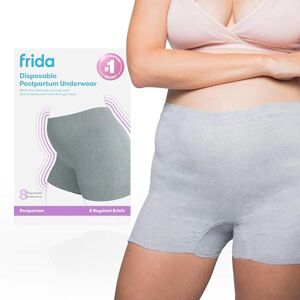 Frida Mom Postpartum Disposable Knickers Microfibre Boyshort Cut Knickers with Super Soft, Stretchy and Breathable Fabric Size Regular, 8ct Frida Mom Postpartum Disposable Knickers Microfibre Boyshort Cut Knickers with Super Soft, Stretchy and Breathable Fabric Size Regular, 8ct