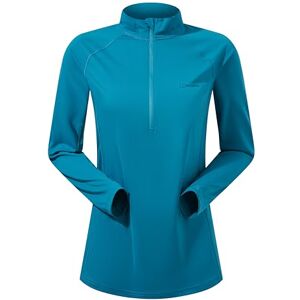 Berghaus Women's 24/7 Maternity Half Zipped Long Sleeve Tech T-Shirt Moisture Wicking Breathable Technical T-Shirt, Jungle Jewel, 10 Berghaus Women's 24/7 Maternity Half Zipped Long Sleeve Tech T-Shirt Moisture Wicking Breathable Technical T-Shirt, Jungle Jewel, 10