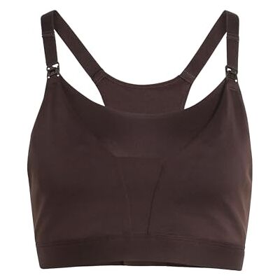 adidas Women's Optime Workout Medium Support Bra Maternity, Aurora Coffee, L adidas Women's Optime Workout Medium Support Bra Maternity, Aurora Coffee, L