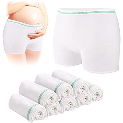 CARER Healthcare Incontinence Pregnancy Carer Healthcare Disposable Maternity & Postpartum Underwear, 8 Pack High-Waisted Stretchy Seamless Pants for Incontinence, Labour & Postnatal Care CARER Healthcare Incontinence Pregnancy Carer Healthcare Disposable Maternity & Postpartum Underwear, 8 Pack High-Waisted Stretchy Seamless Pants for Incontinence, Labour & Postnatal Care