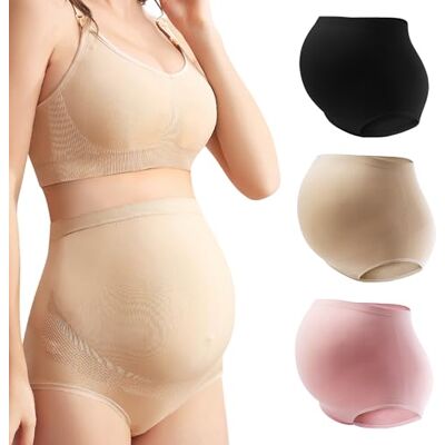 Mama Cotton Women's High Waist Seamless Underwear Briefs (pack of 3) Mama Cotton Women's High Waist Seamless Underwear Briefs (pack of 3)