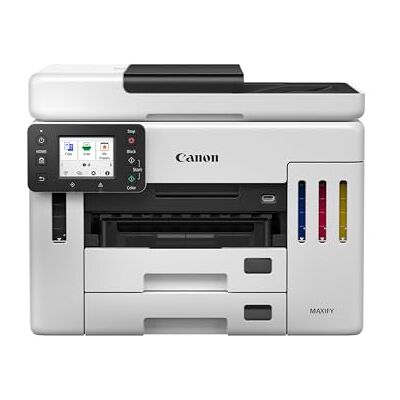 Canon MAXIFY GX7150 Compact Office Printer Colour Printers & Scanners All-in-One Wireless MegaTank Inkjet Printer, Copier, Scanner Wi-Fi, Ethernet & USB Connectivity Canon MAXIFY GX7150 Compact Office Printer Colour Printers & Scanners All-in-One Wireless MegaTank Inkjet Printer, Copier, Scanner Wi-Fi, Ethernet & USB Connectivity