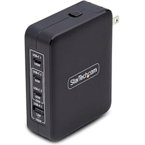 StarTech .com 140W USB-C Wall Charger, 3x USB-C/1x USB-A, PD 3.1 International GaN Power Adapter for MacBook/Dell XPS/Inspiron StarTech .com 140W USB-C Wall Charger, 3x USB-C/1x USB-A, PD 3.1 International GaN Power Adapter for MacBook/Dell XPS/Inspiron