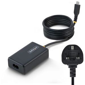 StarTech 65W USB-C Laptop Charger, 1.5m Tethered USB-C Cable, Power Adapter Brick for Dell, XPS, HP ProBook, MacBook Pro, Microsoft Surface Pro StarTech 65W USB-C Laptop Charger, 1.5m Tethered USB-C Cable, Power Adapter Brick for Dell, XPS, HP ProBook, MacBook Pro, Microsoft Surface Pro