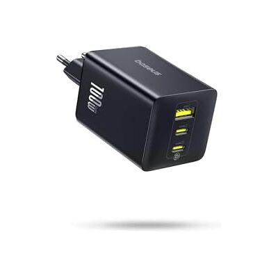 Baseus Enerfill 100W USB C Charger, 3 Port USB C Power Supply, PD Charger with PPS, GaN Fast Charger Compatible with MacBook Pro/Air, iPad Pro, Steam Deck, iPhone 16 Pro, Galaxy S25 Baseus Enerfill 100W USB C Charger, 3 Port USB C Power Supply, PD Charger with PPS, GaN Fast Charger Compatible with MacBook Pro/Air, iPad Pro, Steam Deck, iPhone 16 Pro, Galaxy S25