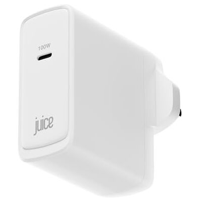 Juice 100W USB-C Charger Plug with 2m Cable – Fast GaN MacBook Charger for MacBook Pro/Air, Laptop, Tablet & Phone – PD 3.0 Fast Charging UK Wall Adapter Juice 100W USB-C Charger Plug with 2m Cable – Fast GaN MacBook Charger for MacBook Pro/Air, Laptop, Tablet & Phone – PD 3.0 Fast Charging UK Wall Adapter