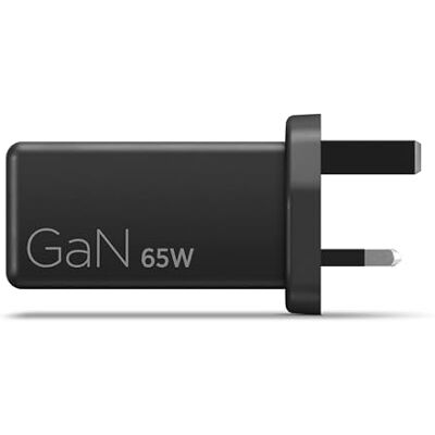Lenovo 65W Mini USB-C GaN Charger Ultra‑Compact, Lightweight, Portable UK Plug, 1 x 2m USB-C Cable Included Black Lenovo 65W Mini USB-C GaN Charger Ultra‑Compact, Lightweight, Portable UK Plug, 1 x 2m USB-C Cable Included Black